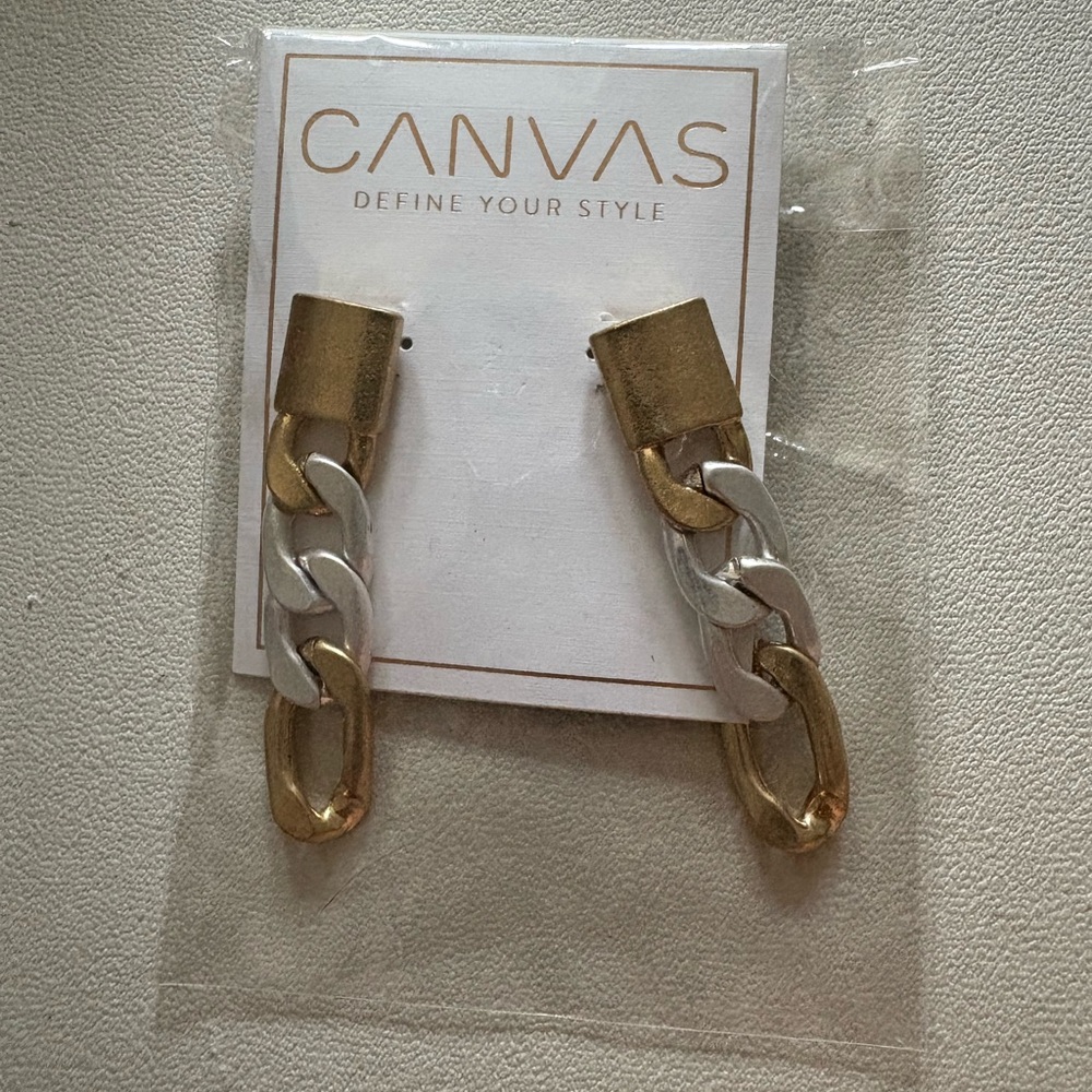 Bella Canvas Gold and Silver Chain Earrings